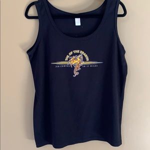 🔆Tail of the Dragon Sleeveless Tee Large Black